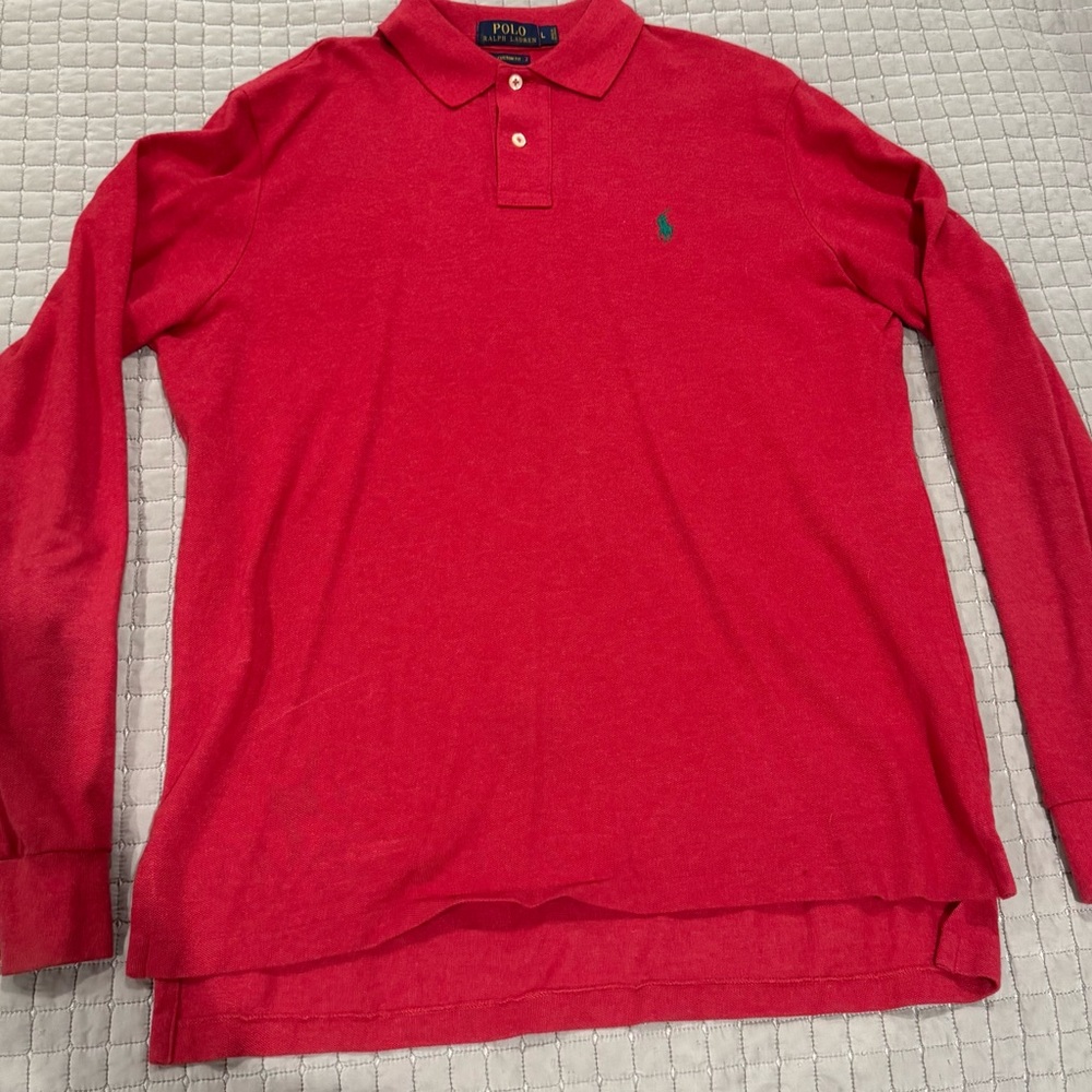 Ralph Lauren Men's Red Polo Shirt